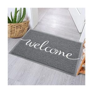 Fireosma Tapete para puerta 30 x 17.5 pulgadas gris_1
