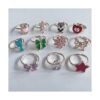 36 anillos de joyería para niña pequeña en caja ajustables_4