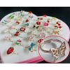 36 anillos de joyería para niña pequeña en caja ajustables_3