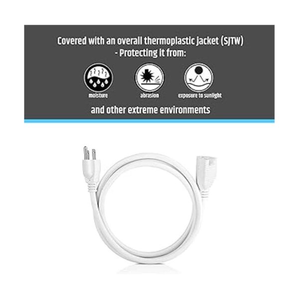 Aurum Cables Cable de extensión de alimentación resistente