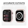 Cuteey Paquete de 12 fundas para Apple Watch Series 8 7_2