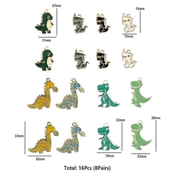 16 dijes de dinosaurio pequeños y grandes para niños_2