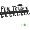 Toallero de piscina con 8 ganchos soporte para toallas_1