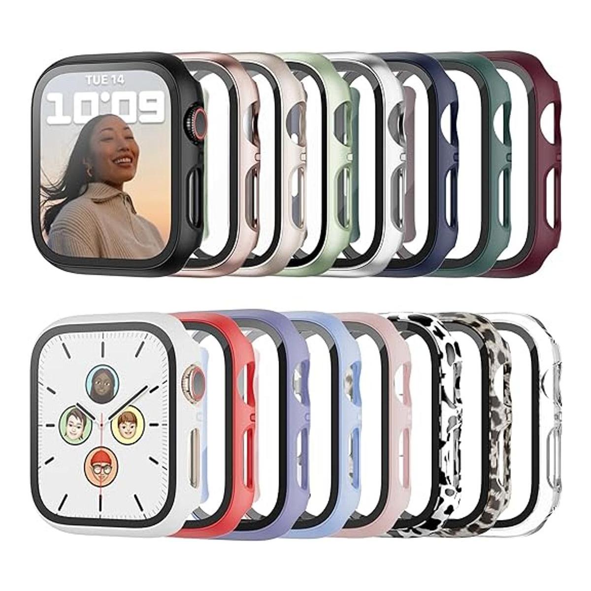 Haojavo Paquete de 16 fundas para Apple Watch Series 8 y