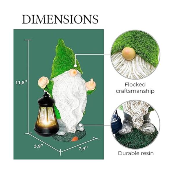 Gnomos de jardín de 11.8 x 7.9 pulgadas gnomos de jardín_2