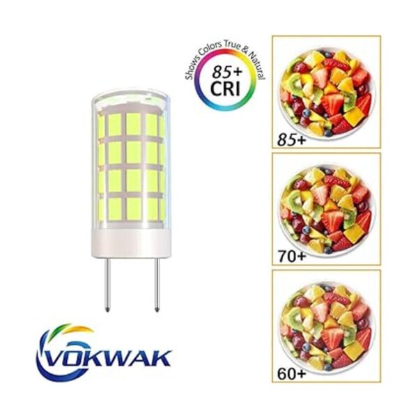 VOKWAK Bombilla LED GY6.35 GY6.35 con base bipin T4 JC