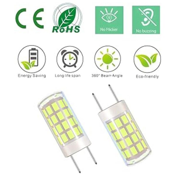 VOKWAK Bombilla LED GY6.35 GY6.35 con base bipin T4 JC