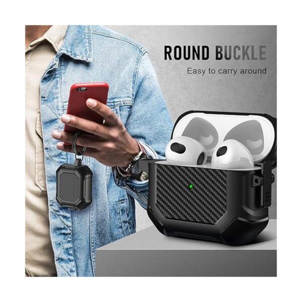 Maxjoy Funda para AirPods de 3 generación clip de