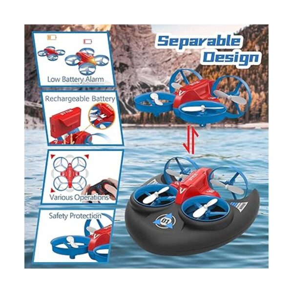 3 in 1 Water Land and Air RC Boat Toys for Boys 2.4 GHz_6