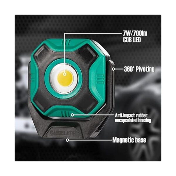 CARELITE Luz de trabajo recargable con base magnética_2