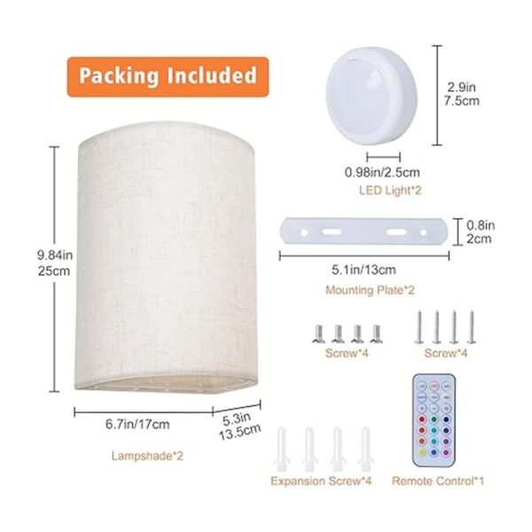 Wall Sconce Lighting Decor Battery Rechargeable Wall_2