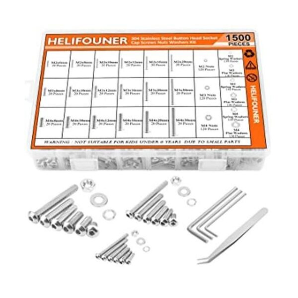 HELIFOUNER 1500 piezas M2 M3 M4 tapa de cabeza de botón_1