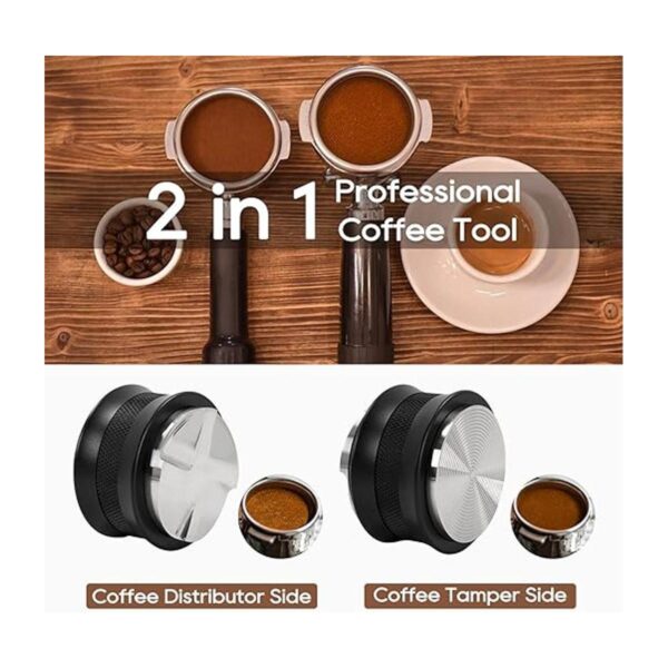 Tamper expreso de 2.283 in distribuidor de café para