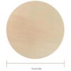 10 círculos de madera sin terminar de 7.2 pulgadas