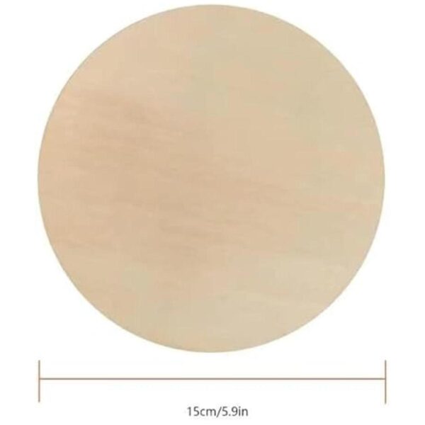 10 círculos de madera sin terminar de 7.2 pulgadas