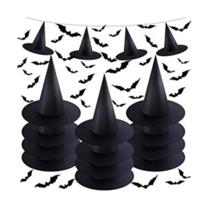 12 piezas de disfraz de bruja disfraz y sombrero de bruja_1