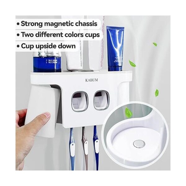KABUM Soporte para cepillo de dientes montado en la pared_5
