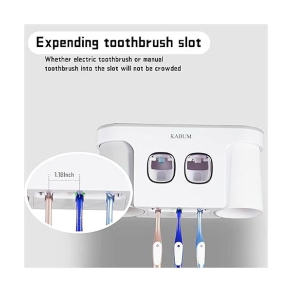 KABUM Soporte para cepillo de dientes montado en la pared_6