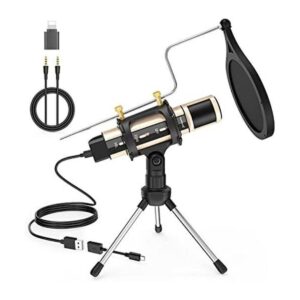 ZealSound MicrophoneUSB3.5mm Mic WLightning TypeC_1