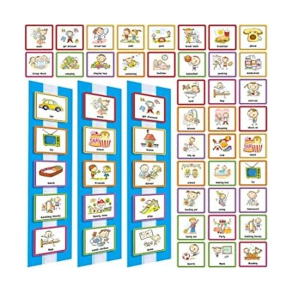 60 tarjetas visuales de horario gráfico tarjetas de_1