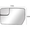 LOIYLLEN Espejo retrovisor lateral del conductor espejo