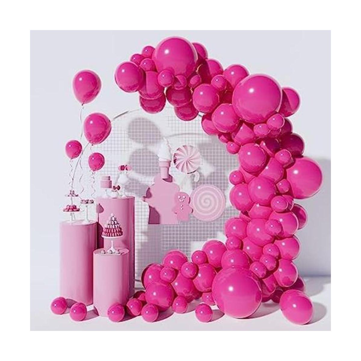Globos rosa intenso paquete de 100 globos rosa intenso