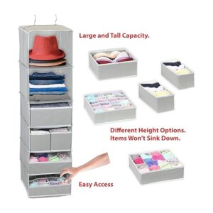 Simple Houseware Organizador colgante de 6 estantes con