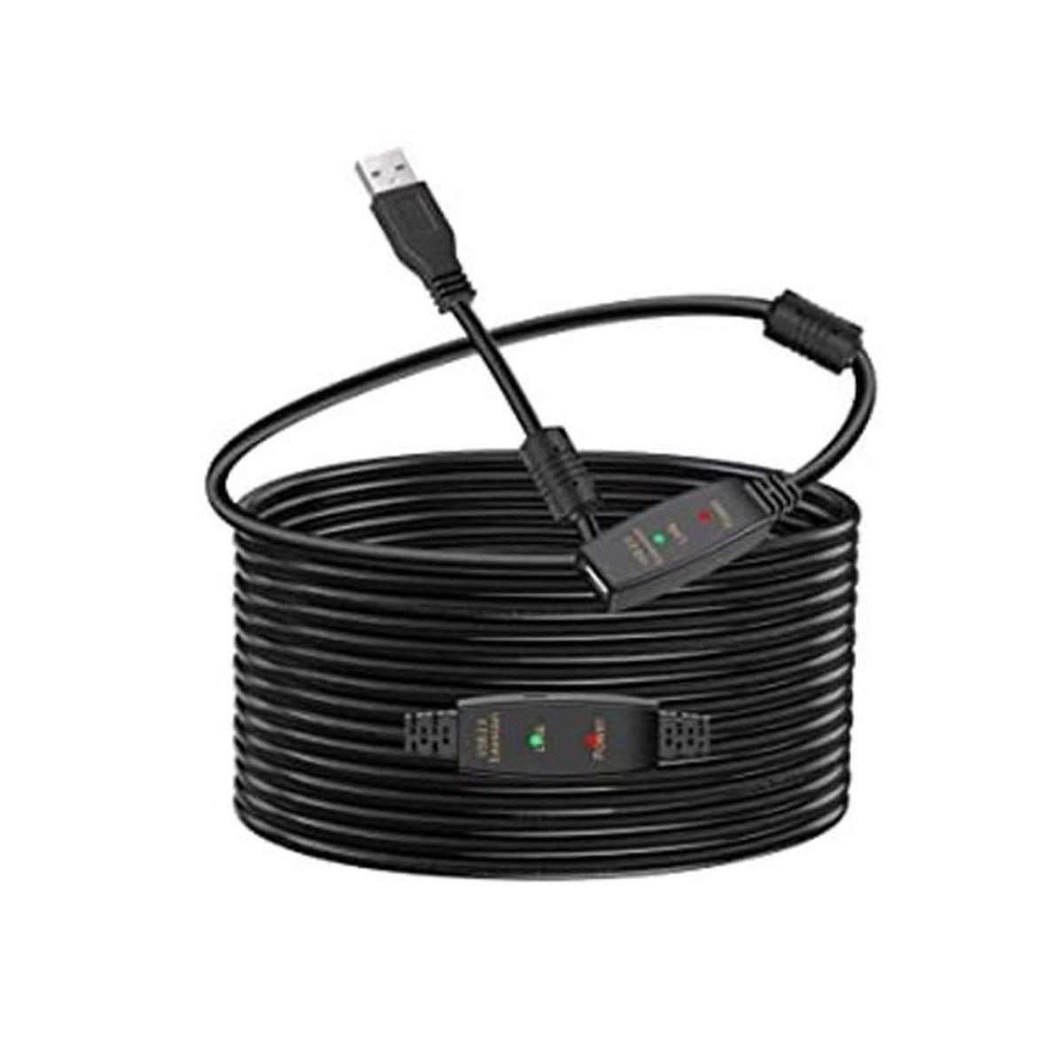 LDKCOK Cable de extensión USB activo de 50 pies 2.0 macho