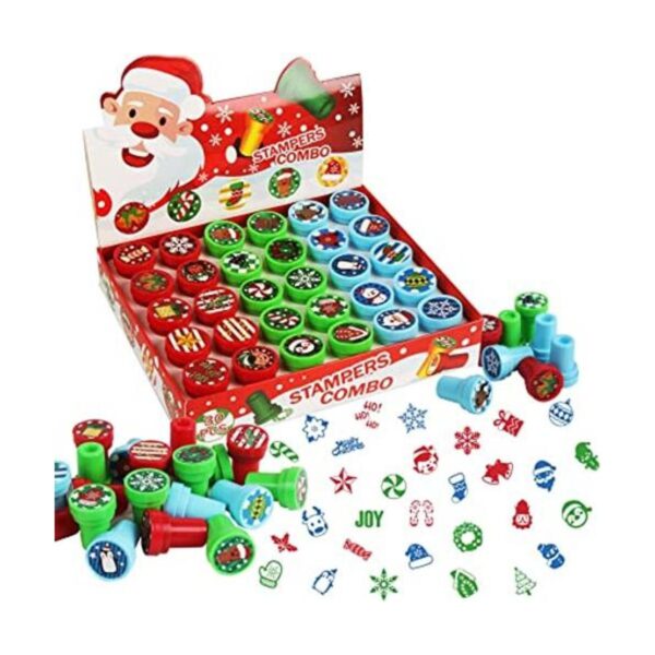 SULOLI 30 sellos de Navidad sellos de Navidad de tinta