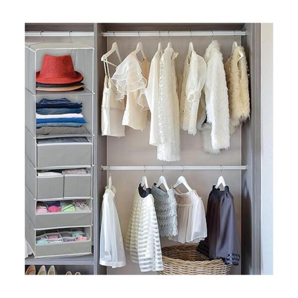 Simple Houseware Organizador colgante de 6 estantes con