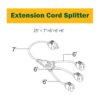 GREATIDE Cable de extensión para exteriores de 1 a 3_3
