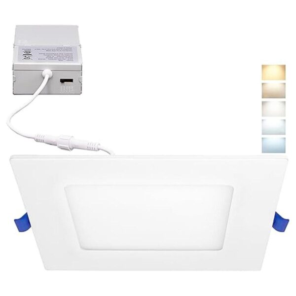 Maxxima Foco LED empotrable cuadrado de 5CCT de 4_1