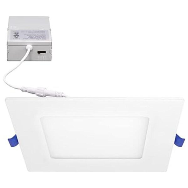 Maxxima Paquete de 12 luces LED empotrables cuadradas_2