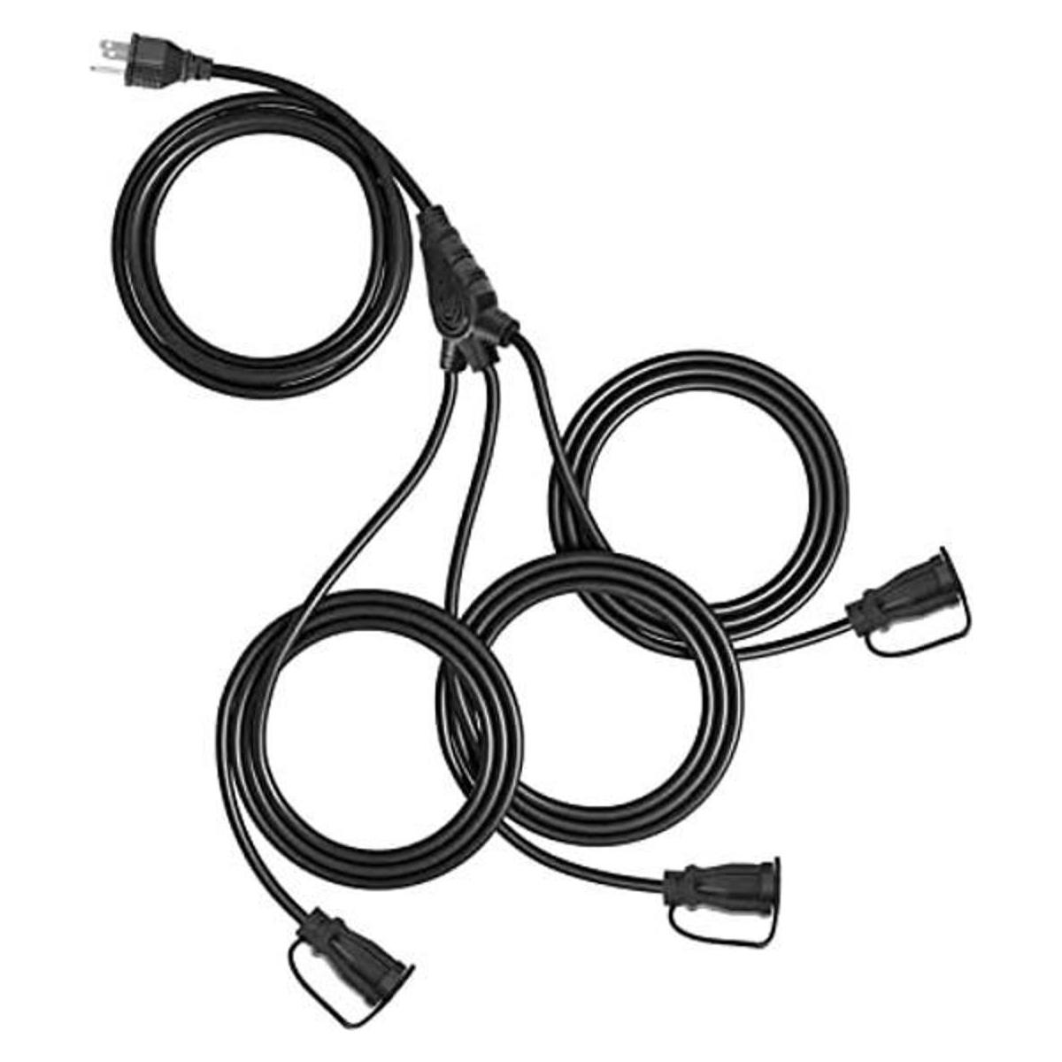 GREATIDE Cable de extensión para exteriores de 1 a 3