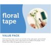 Incraftables Cinta floral blanca y verde 4 piezas