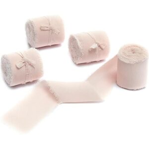 4 rollos de cinta de seda de gasa de 1.5 pulgadas de ancho