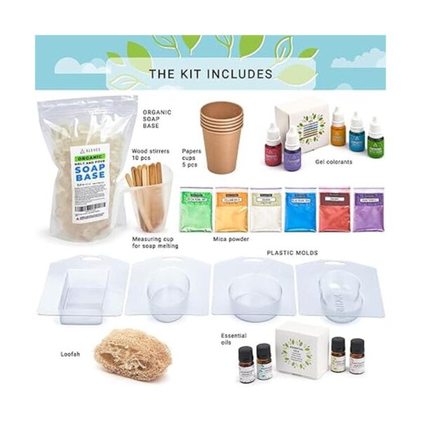 Kit de fabricación de jabón para adultos orgánico Kit de