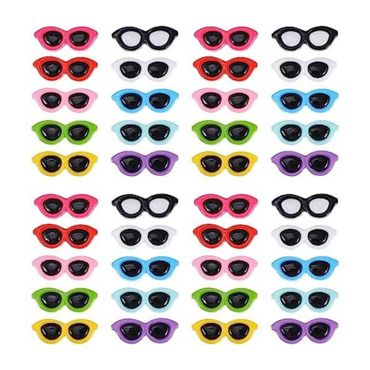 STOBOK 40 piezas de mini gafas de sol para manualidades