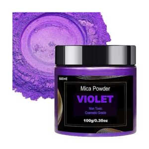 Pigmento de polvo de mica violeta 3.53 oz Polvo de_1