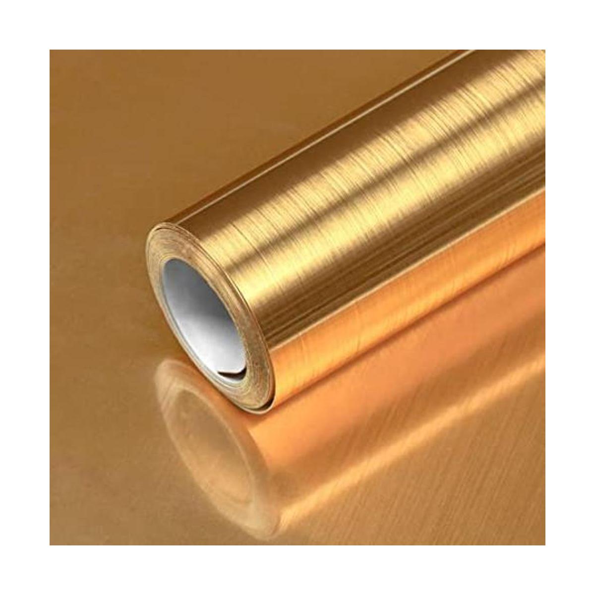 Papel de contacto de acero inoxidable dorado para