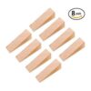 Paquete de 8 topes de puerta de madera cuñas de madera_1