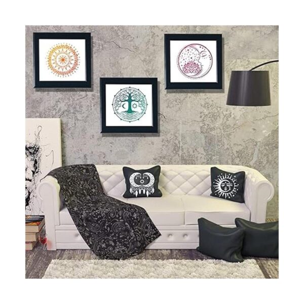 9 plantillas grandes de mandala para el sol y la luna