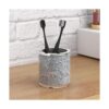 SHYFOY Juego de accesorios de baño de diamante plateado