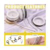 Mardatt 247 cadenas de metal de 60 pies de 6 colores con
