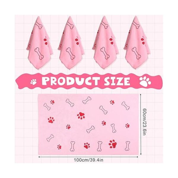 4 toallas para perros de secado de 40 x 26 pulgadas