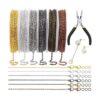 Mardatt 247 cadenas de metal de 60 pies de 6 colores con