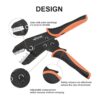 KF CPTEC Juego de herramientas de crimpado 5 piezas kit