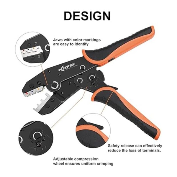 KF CPTEC Juego de herramientas de crimpado 5 piezas kit