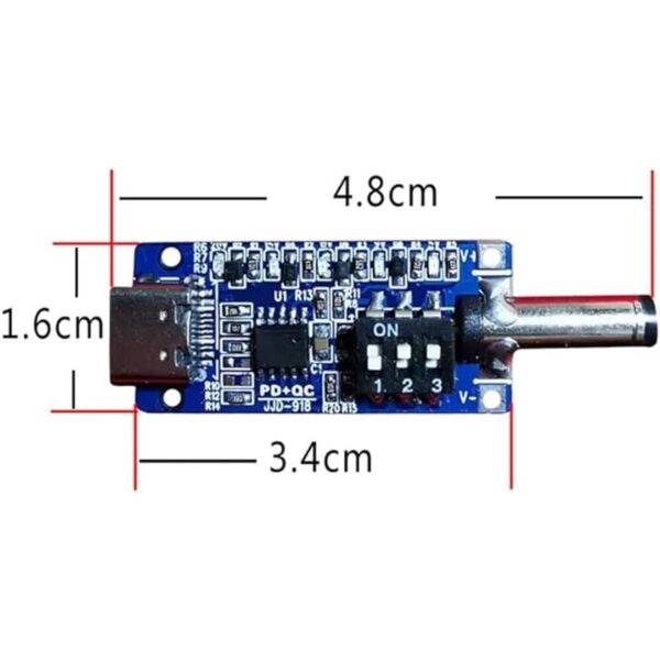 1 unidad USBC PD QC gatillo DC 5V 9V 12V 15V 20V módulo de_3