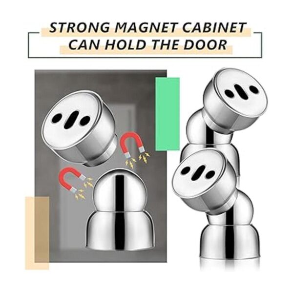 4 piezas mini potente tope magnético para puerta de acero